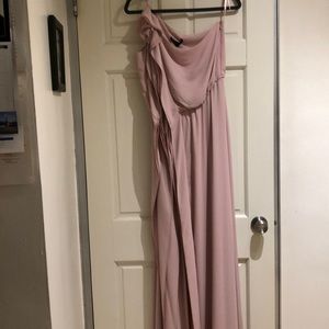 BCBGMAXAZRIA one shoulder dress, size M